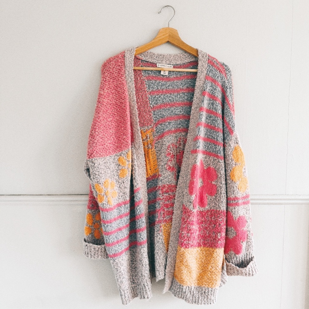Sincerely Jules Multicolor Floral Cardigan